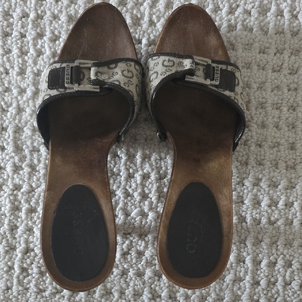 Guess Brown Mules with Stylish Comfort